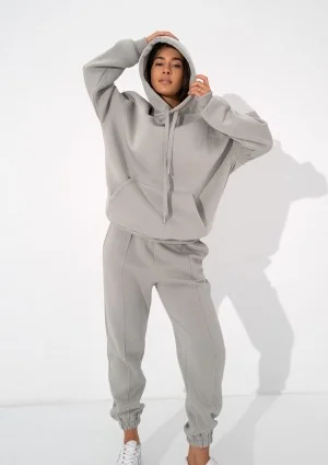 Easy - Gray hoodie with strings