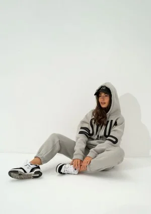 Champ - Gray oversize hoodie with strings