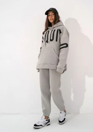 Champ - Gray oversize hoodie with strings