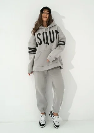 Champ - Gray oversize hoodie with strings