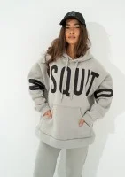 Champ - Bluza kangurka oversize z Logo Gray