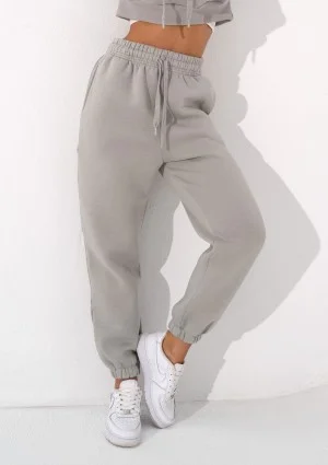 Calm - Gray sweatpants with strings