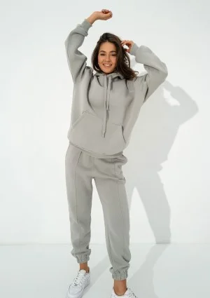 Easy - Gray hoodie with strings