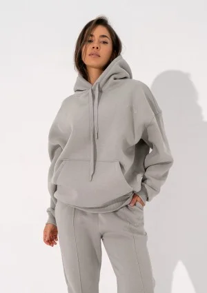 Easy - Gray hoodie with strings