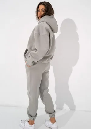 Easy - Gray hoodie with strings