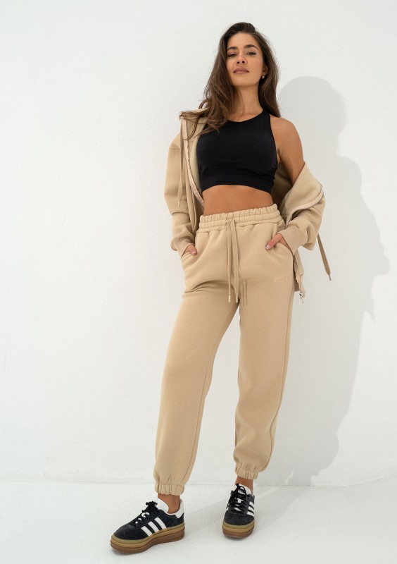 Glee - Beige sweatpants with strings