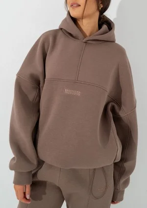 Boosh - Coffee brown oversize hoodie