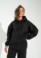 Easy - Black hoodie with strings