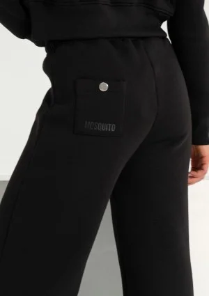 Malle - Black wide sweatpants with strings