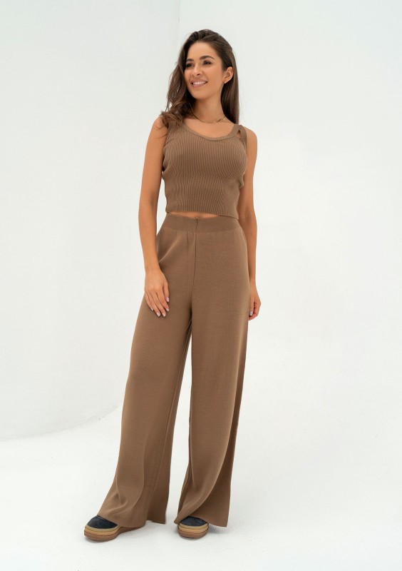 Mebo - Camel brown knitted top