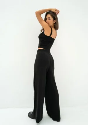 Mebo - Black knitted trousers