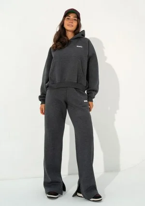 Levi - Bluza kangurka oversize z kapturem Dark Melange