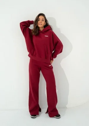 Levi - Bluza z kapturem i kieszenią Cherry Red