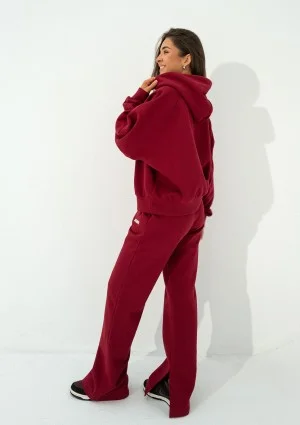 Levi - Bluza z kapturem i kieszenią Cherry Red