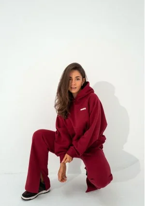 Levi - Bluza z kapturem i kieszenią Cherry Red