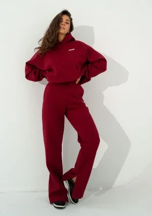 Levi - Bluza z kapturem i kieszenią Cherry Red