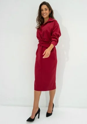 Eloise - Red midi dress