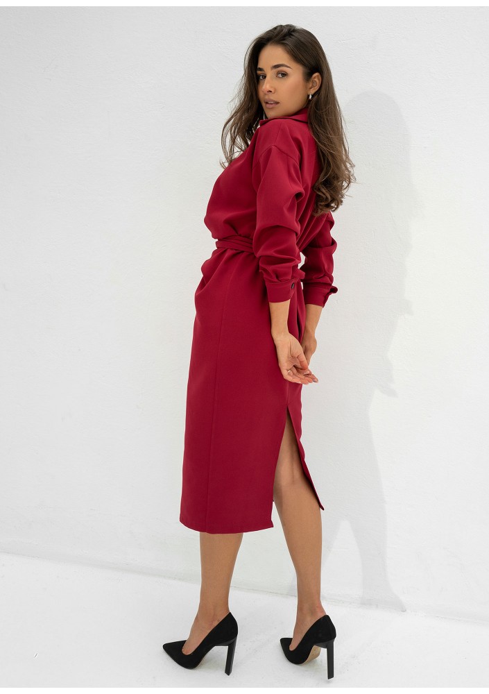 Eloise - Red midi dress
