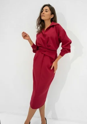 Eloise - Red midi dress