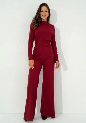 Asher - Claret jumpsuit