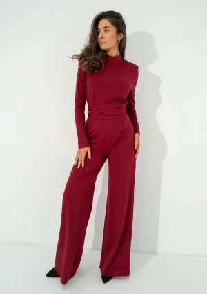 Asher - Claret jumpsuit