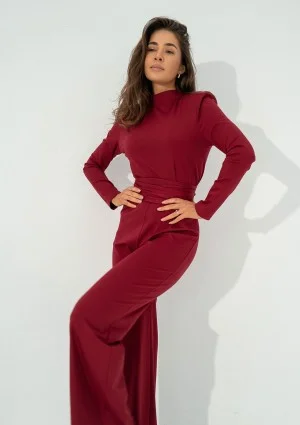 Asher - Claret jumpsuit