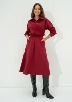 Madeline - Claret midi dress