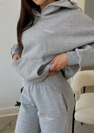 Pure - Grey melange hoodie