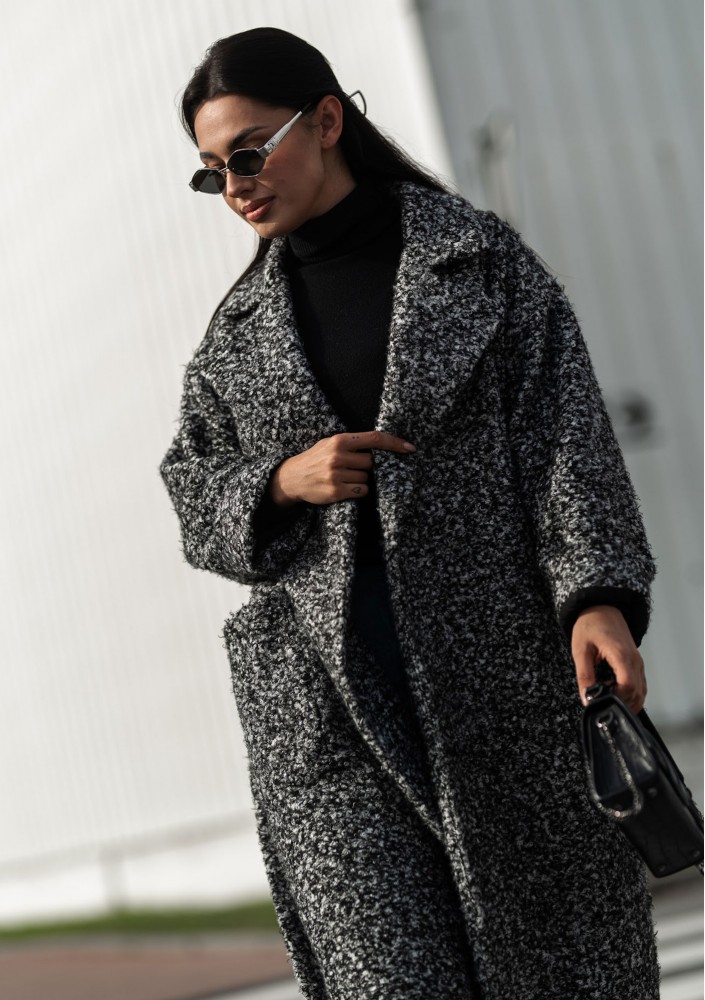Blade - Melange boucle coat
