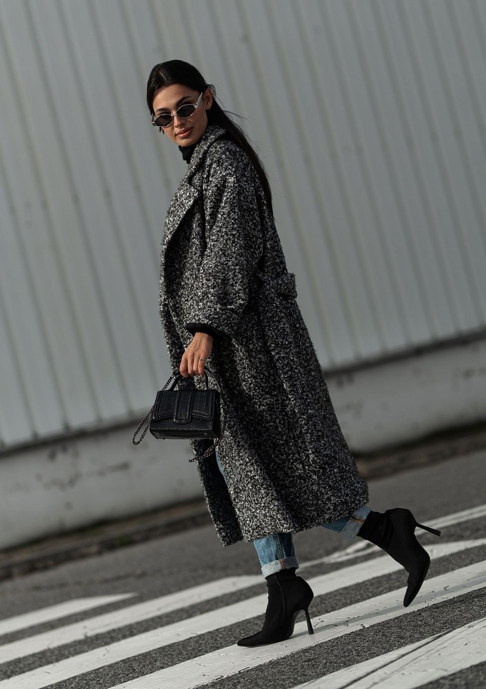 Blade - Melange boucle coat