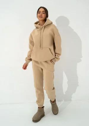 Easy - Beige oversize hoodie