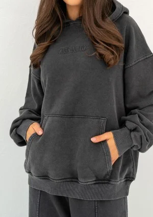 Shadi - Vintage black oversize hoodie