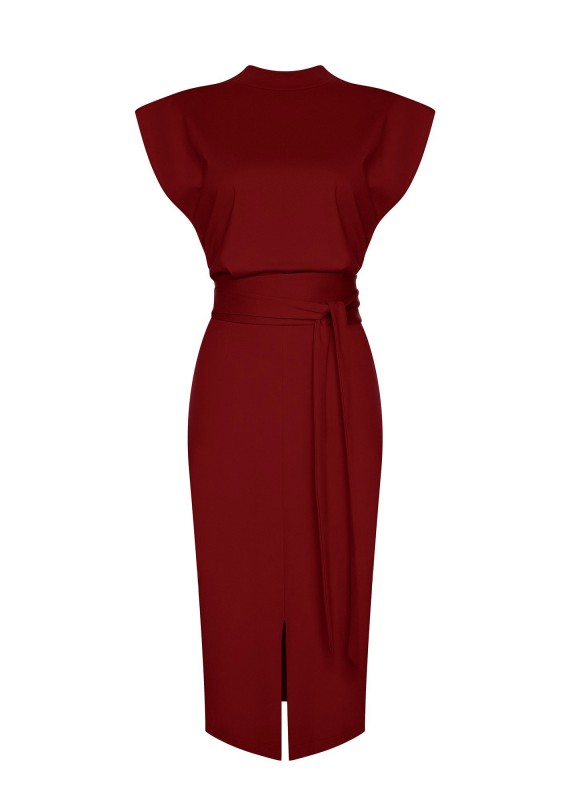 Gemma - Claret midi dress