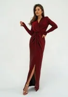 Mayell - Shiny claret maxi dress