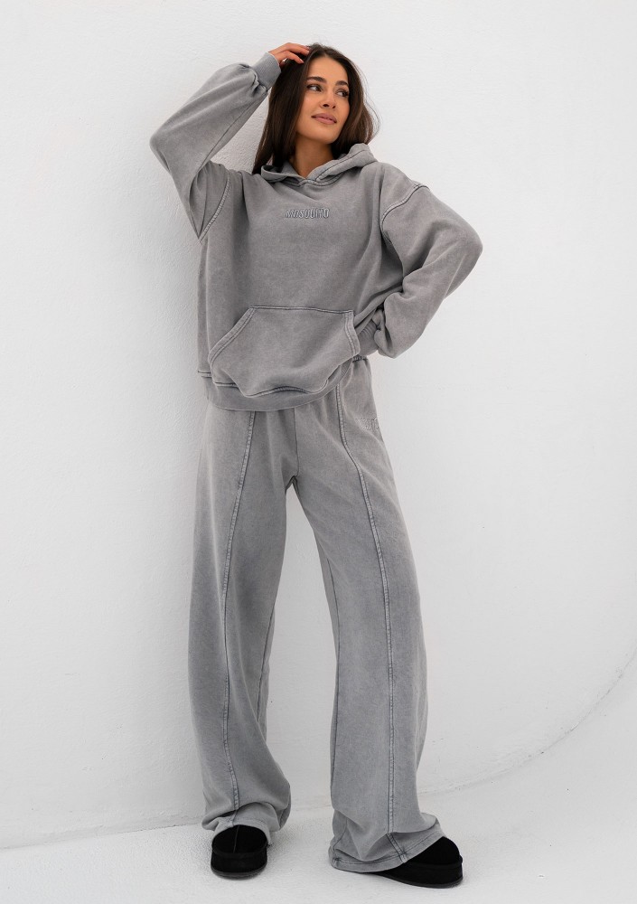 Shadi - Vintage grey oversize hoodie