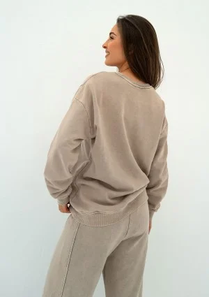 Shadi - Vintage beige sweatshirt