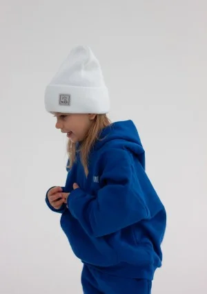 Winter white kids beanie