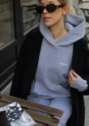 Pure - Grey melange hoodie