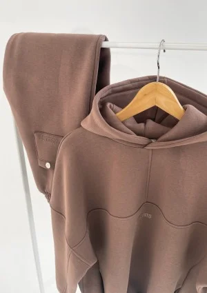 Boosh - Coffee brown oversize hoodie