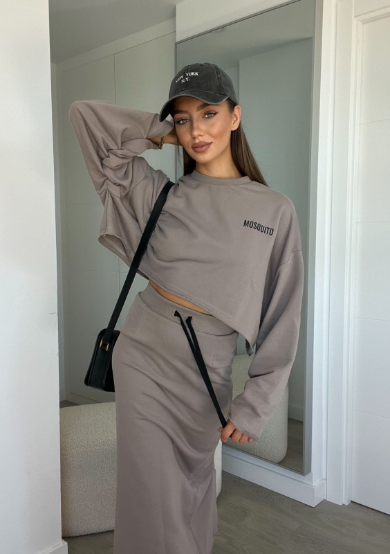 Shire - Bluza oversize Taupe