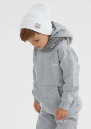 Pure - Grey melange kids hoodie