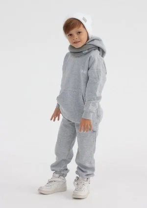 Pure - Grey melange kids hoodie