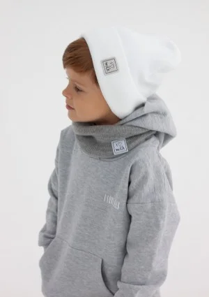 Pure - Grey melange kids hoodie