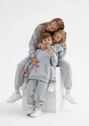 Pure - Kids sweatpants Grey Melange