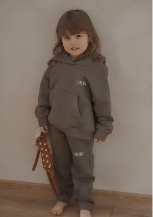 Pure - Kids hoodie Simply Taupe