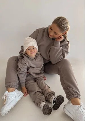 Pure - Kids hoodie Simply Taupe