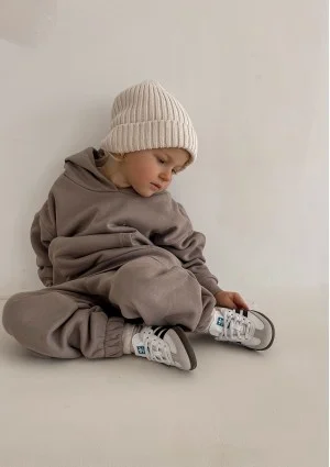 Pure - Kids hoodie Simply Taupe