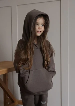 Pure - Kids hoodie Savannah Tan