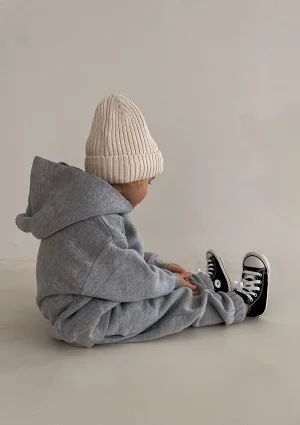 Pure - Grey melange kids hoodie