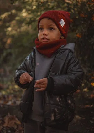 Winter cherry red kids beanie